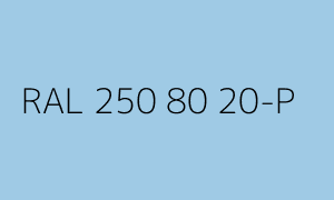 Barva RAL 250 80 20-P