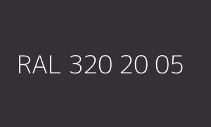 Barva RAL 320 20 05