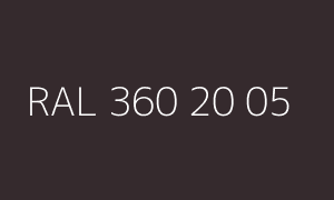 Barva RAL 360 20 05