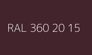 Barva RAL 360 20 15