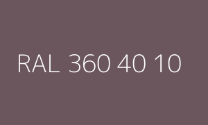 Barva RAL 360 40 10